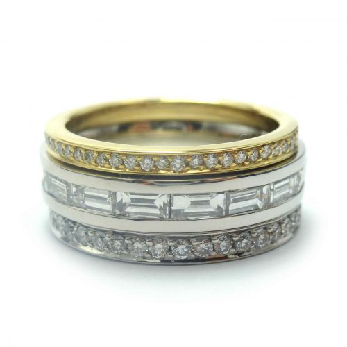 Bespoke-diamond-stacking-rings