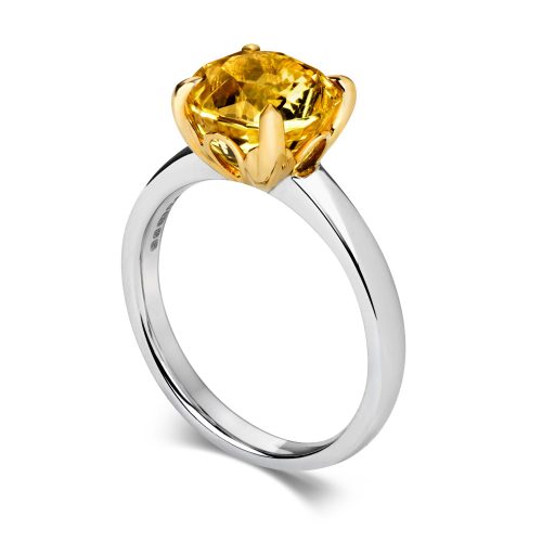 Yellow Sapphire ring by W&W Jewellery
