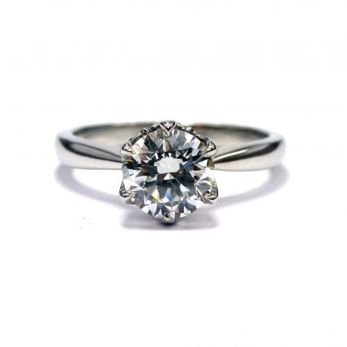 Bespoke diamond engagement ring