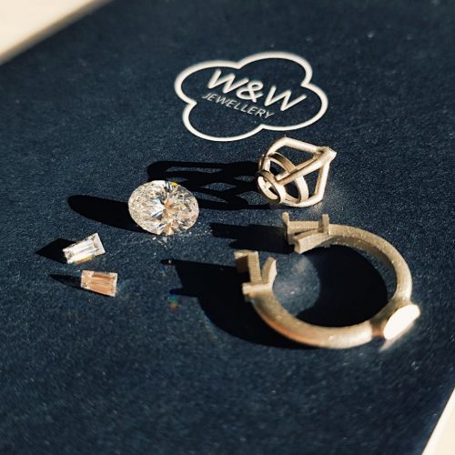 Bespoke Oval Cut Diamond Ring