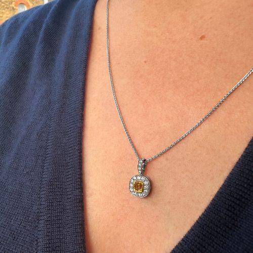 JBC – Orange Diamond Necklace – Chest