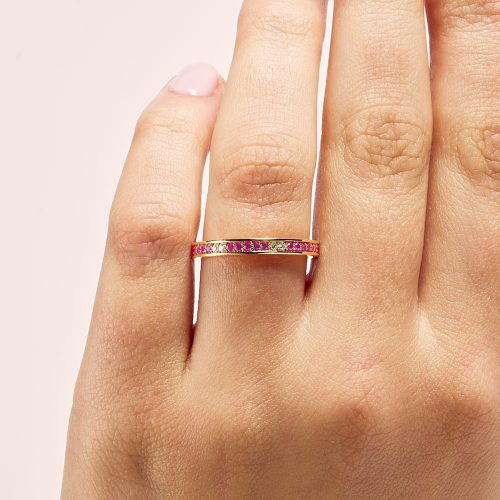JBC – Pink Sapphire and Diamond Rose Gold ET Ring – Hand – Crop 2 copy