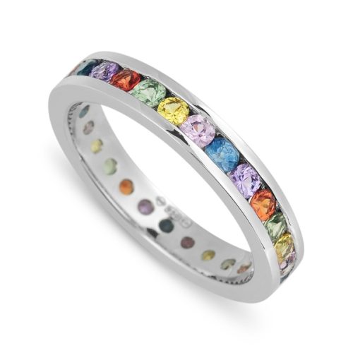 Colour Sapphire Eternity Ring