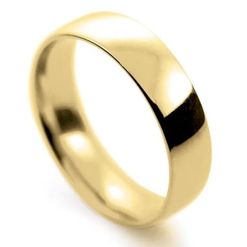 18ct Gold 5mm Light Court Band