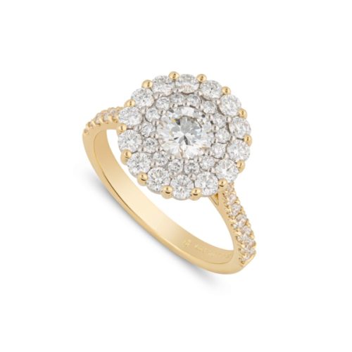 Diamond Double Halo Ring