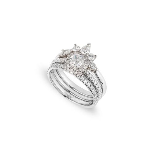 Cushion Cut Diamond Ring & Tiara Ring