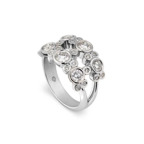 Double Row Diamond Ring
