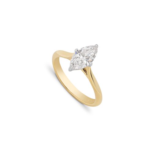 J3044 – Marquise Cut Diamond Engagement Ring