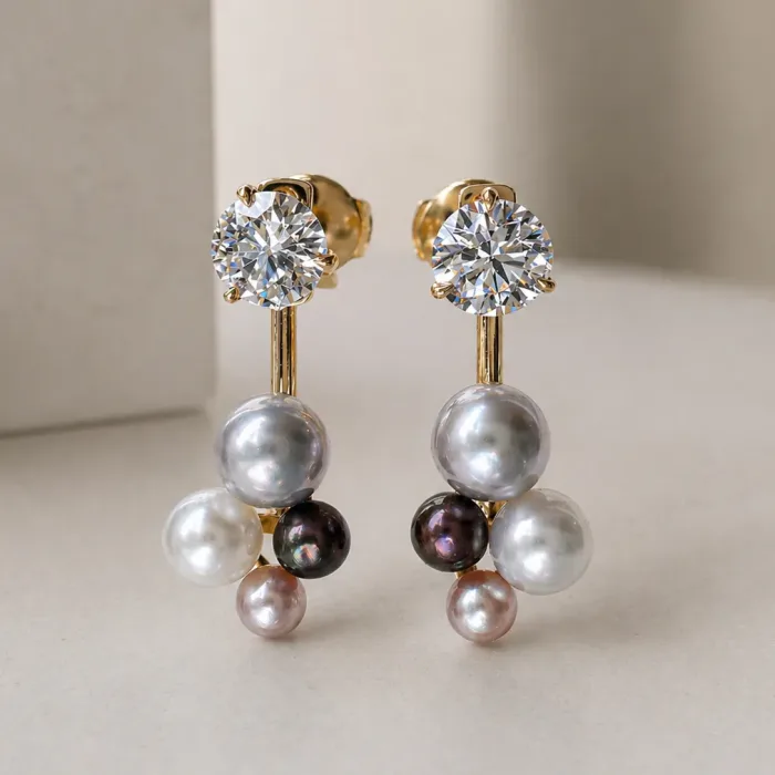 Bespoke pearl earring drops