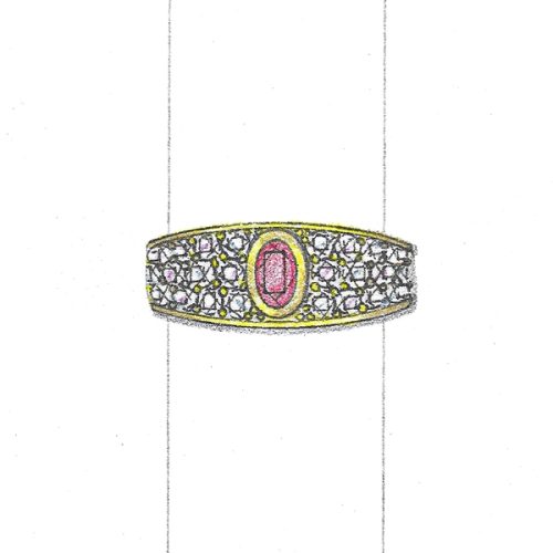 Ruby & Diamond Ring Design