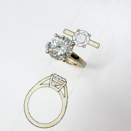 Custom diamond ring