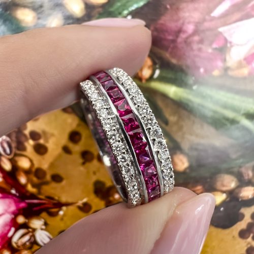 Ring in Fingers Edit Floral Background
