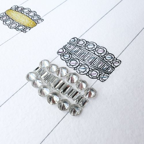 J5175 – Loose Diamonds & Sketch