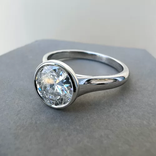 Old Cut Diamond Solitaire Engagement Ring
