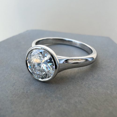Old Cut Diamond Solitaire Engagement Ring