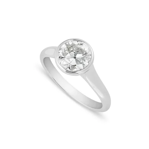 Old Cut Diamond Solitaire Engagement Ring