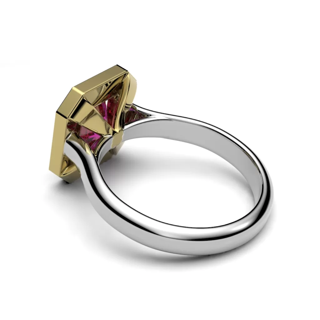 Bespoke Pink Sapphire Halo Ring
