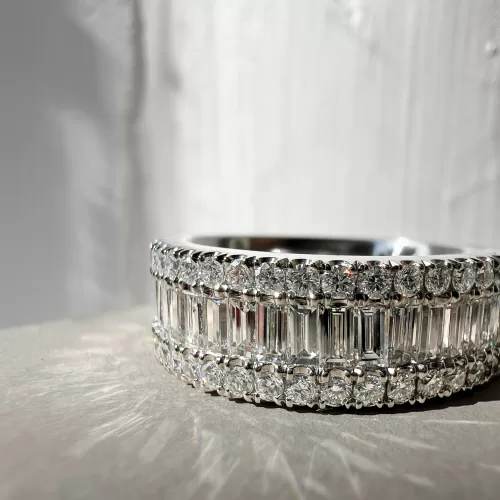 Three Row Bespoke Eternity Ring