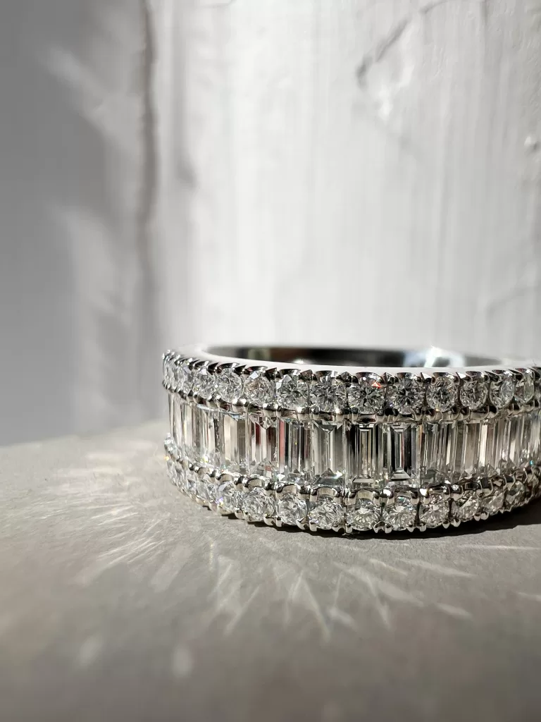 Three Row Bespoke Eternity Ring