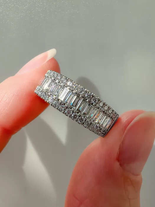 Three Row Bespoke Eternity Ring