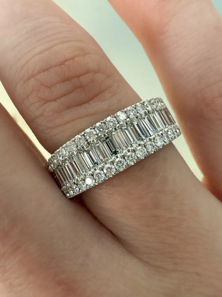 Three Row Bespoke Eternity Ring