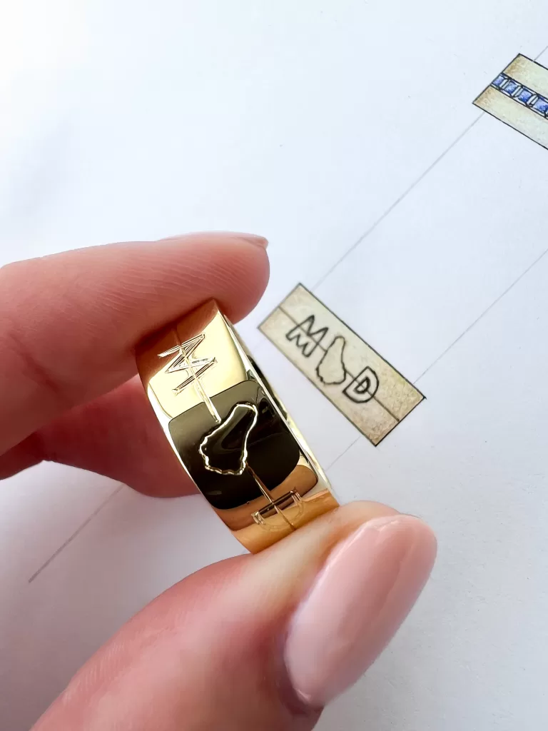 Bespoke men's ring by W&W Jewellery