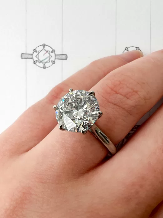 Bespoke Diamond W&W Jewellery Engagement Ring