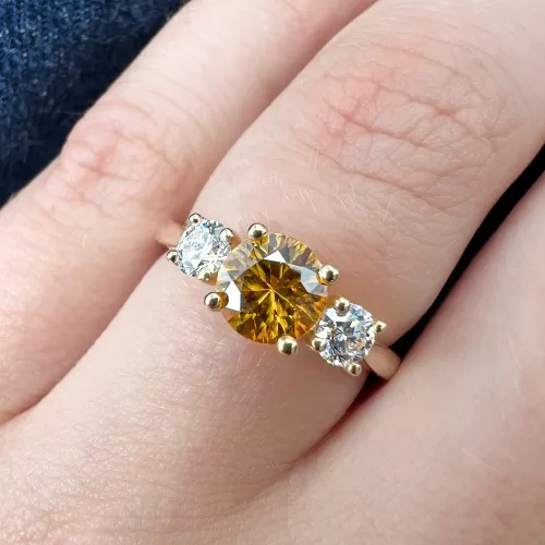 Yellow Sapphire Bespoke Engagement Ring