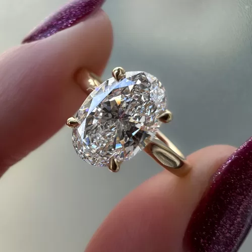 Oval Diamond Custom Engagement Ring