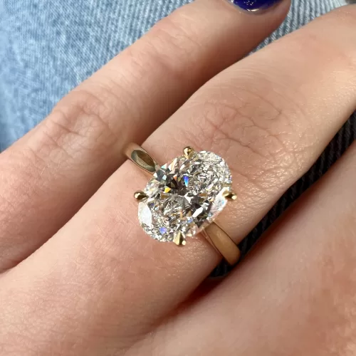 Oval Diamond Custom Engagement Ring