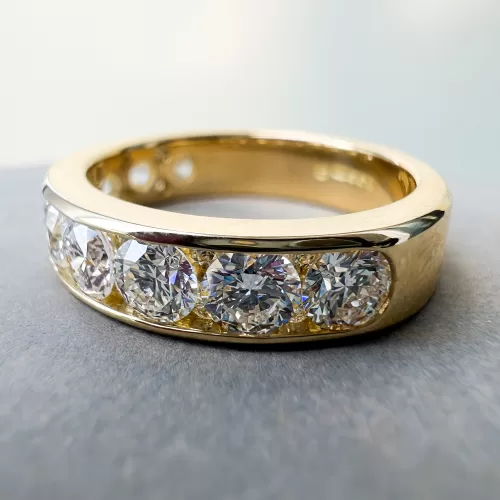 Bespoke Eternity Style Diamond Engagement Ring