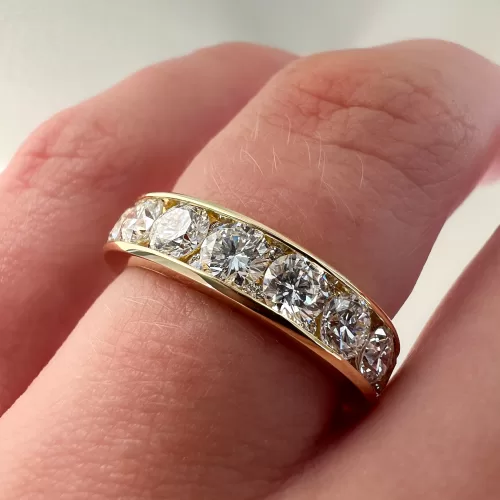 Bespoke Eternity Style Diamond Engagement Ring