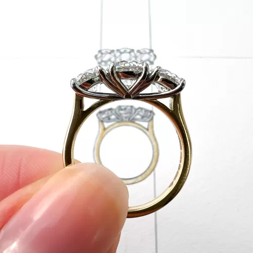 Diamond Three Stone One-of-a-kind Engagement Ring