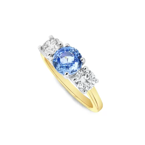 Sapphire Three Stone Bespoke Engagement Ring