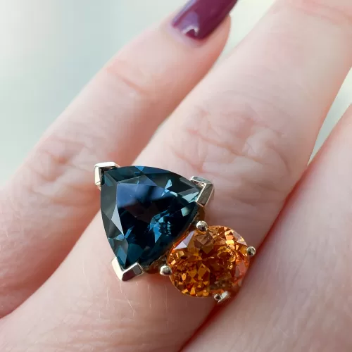 Toi et Moi Custom Dress Ring