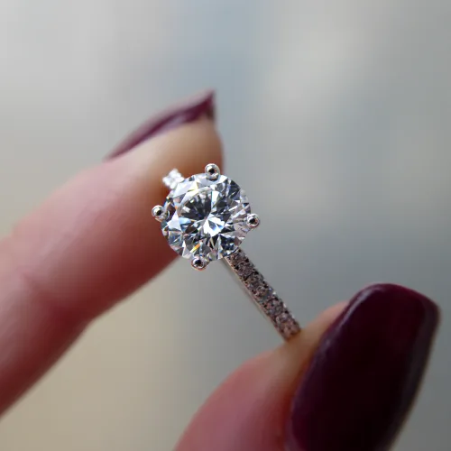 Platinum Solitaire Engagement Ring