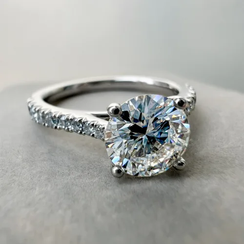 Platinum Solitaire Engagement Ring