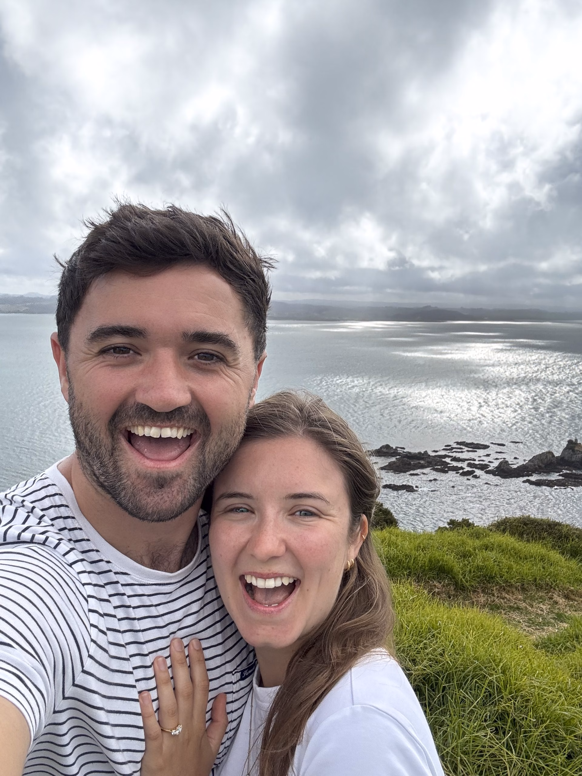 Couple Happy Engagement