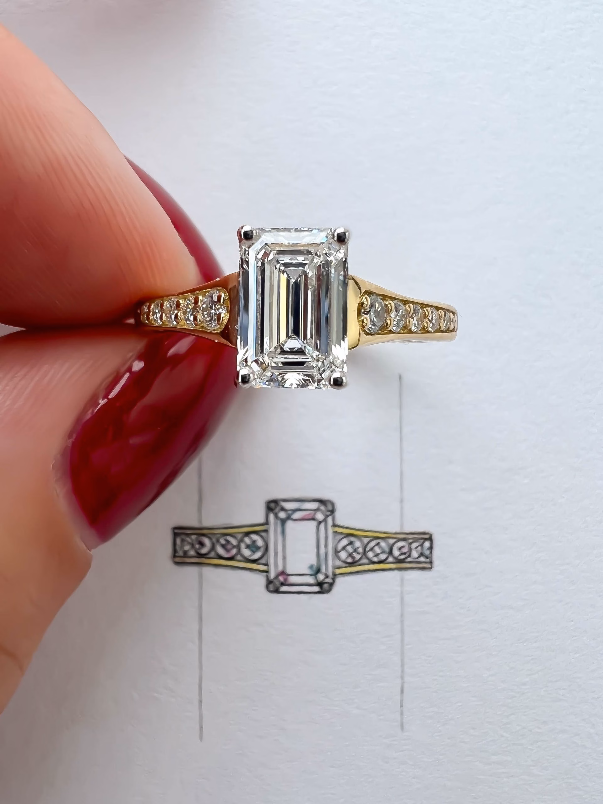 J3265 – Ring and sketch