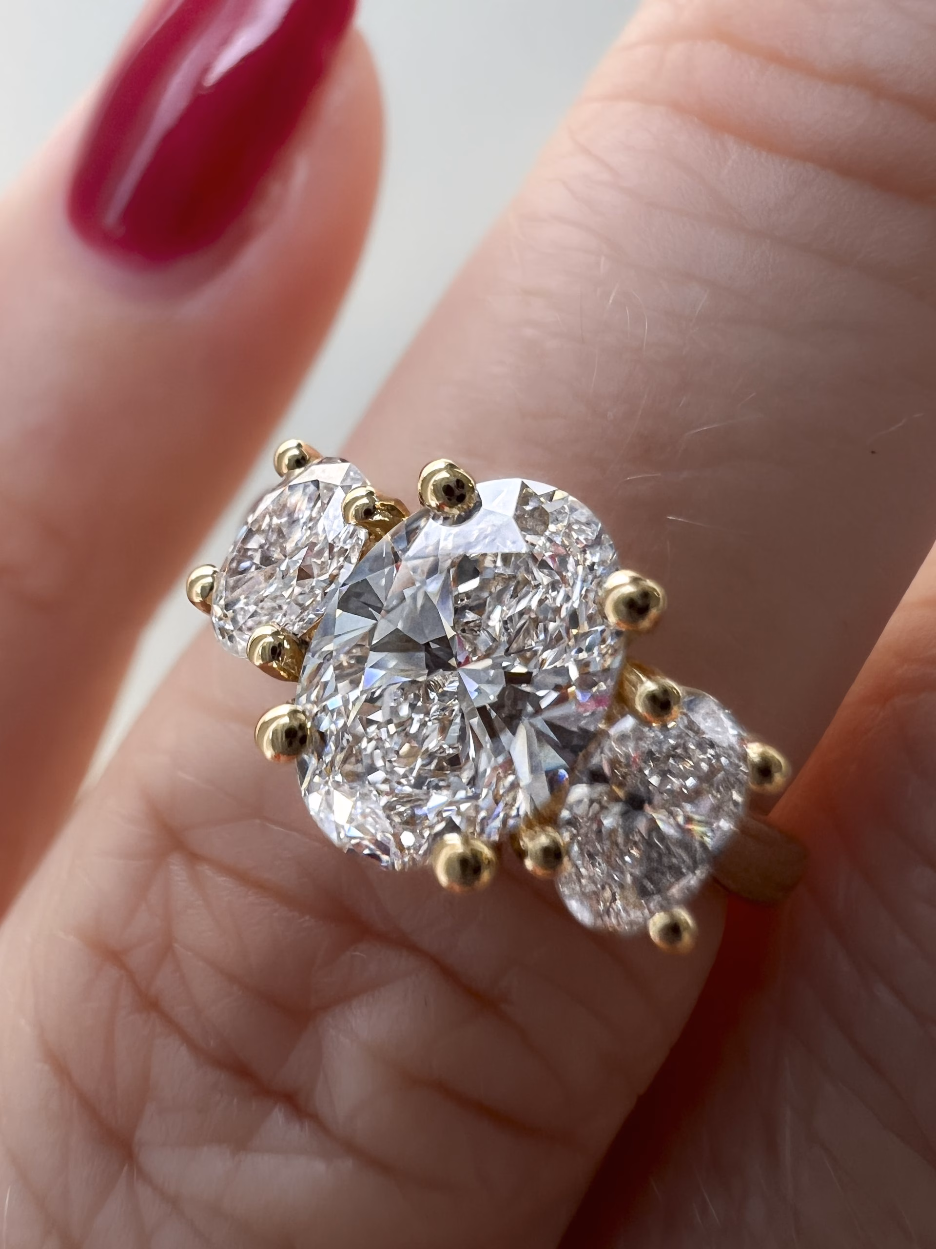 Ring on Finger Up Close