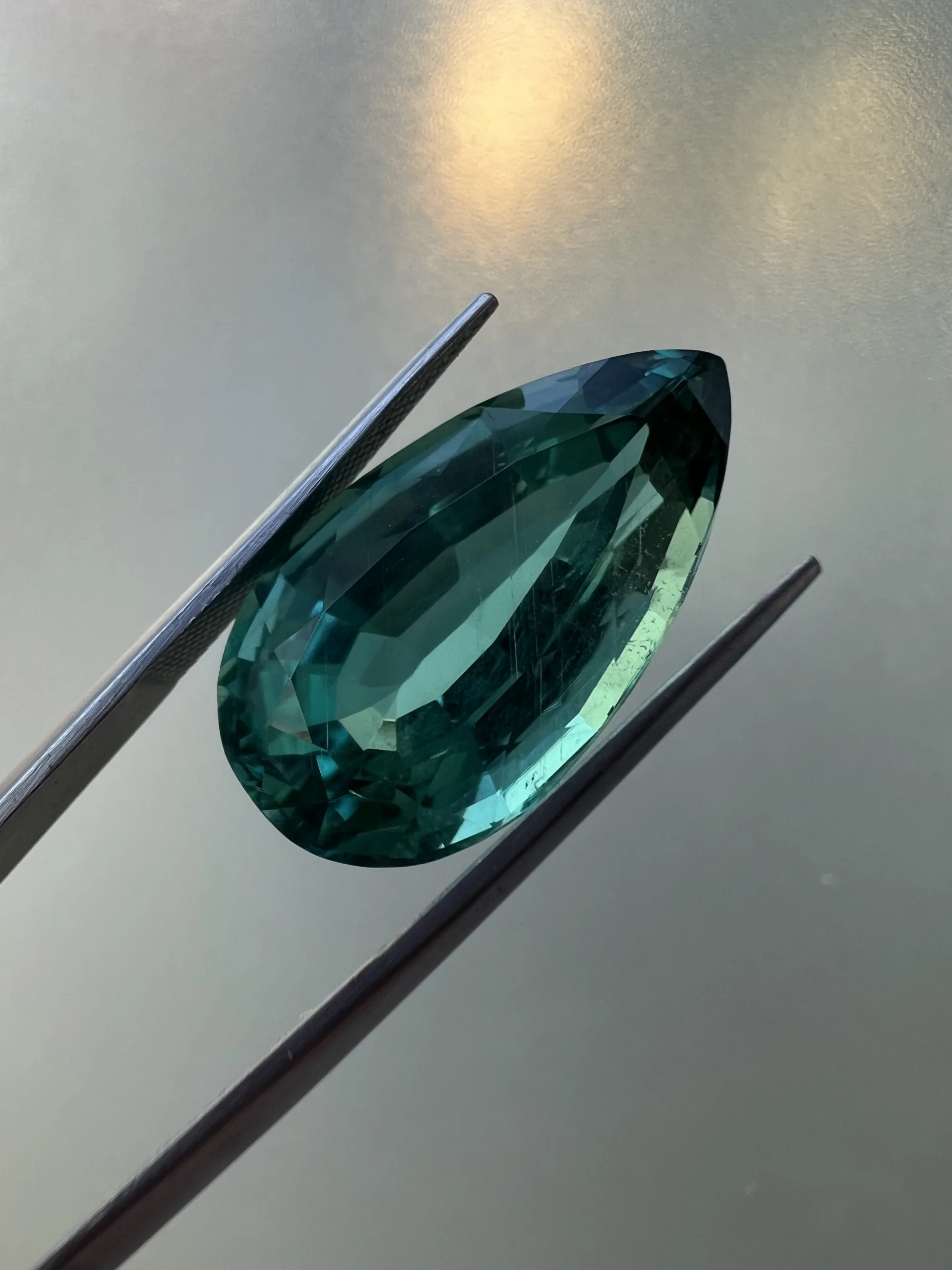 15.18 CARAT PETROL BLUE TOURMALINE