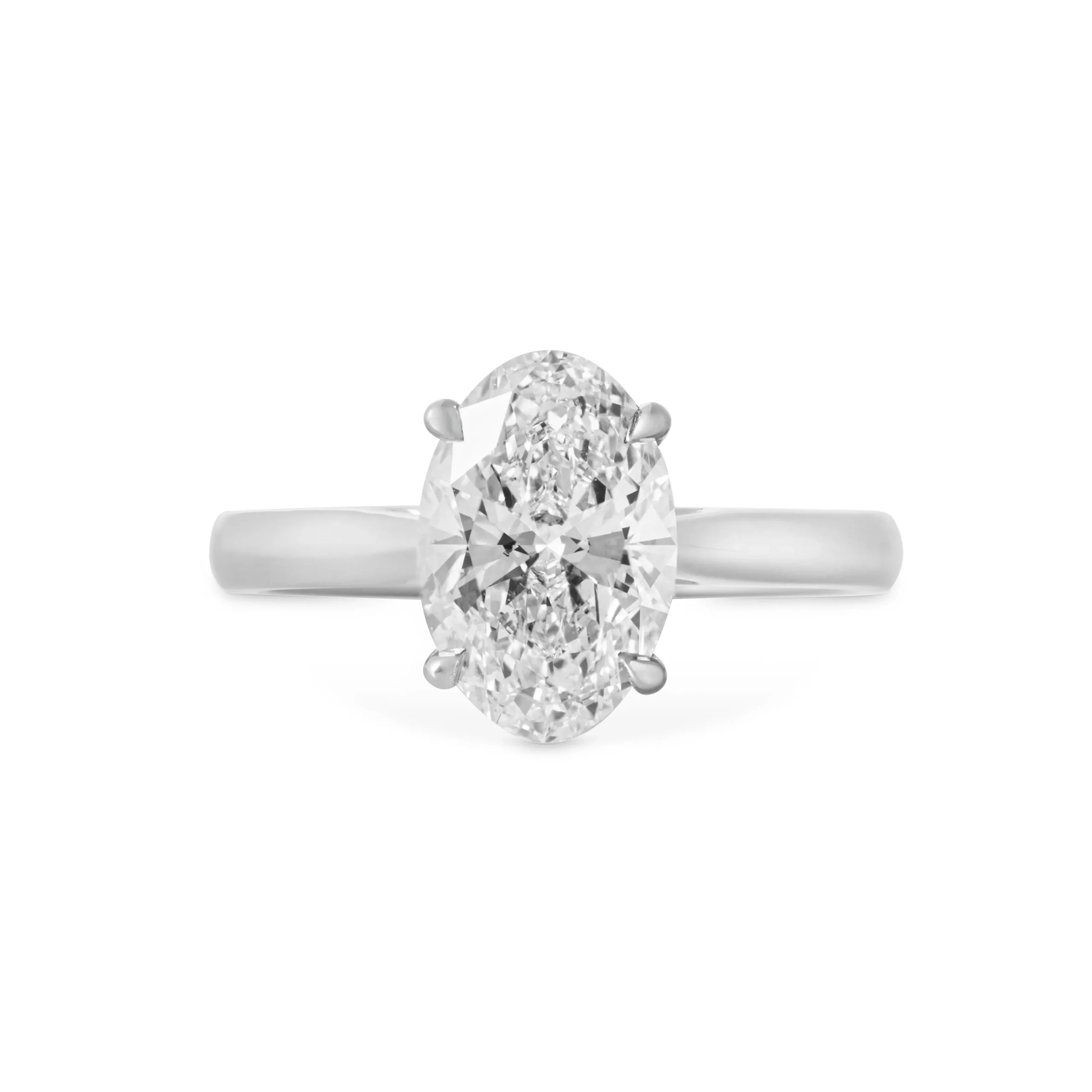 Bespoke Oval Solitaire Engagement Ring