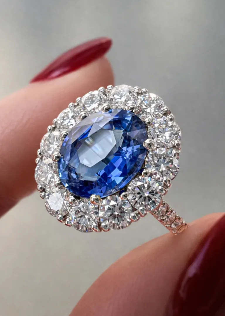 Bespoke Sri Lankan Sapphire Engagement Ring