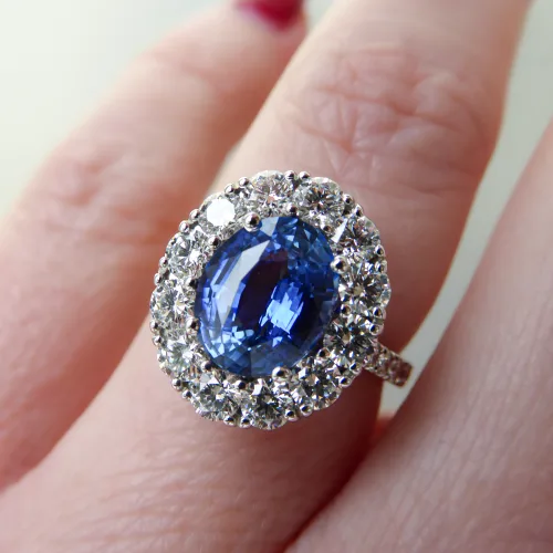 Bespoke Sri Lankan Sapphire Engagement Ring