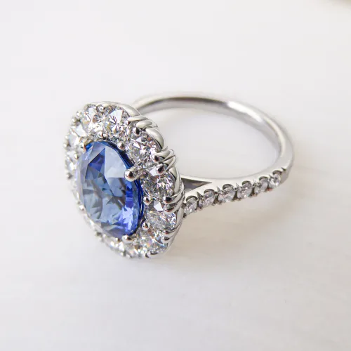 Bespoke Sri Lankan Sapphire Engagement Ring