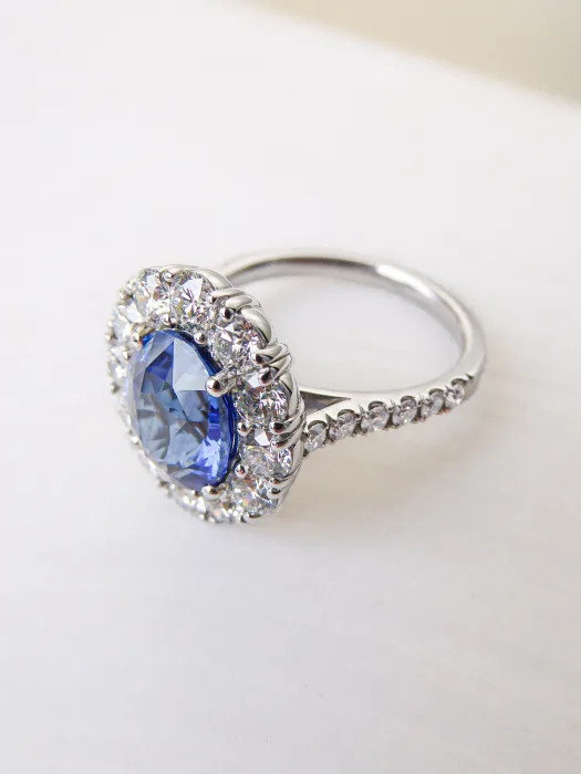 Bespoke Sri Lankan Sapphire Engagement Ring
