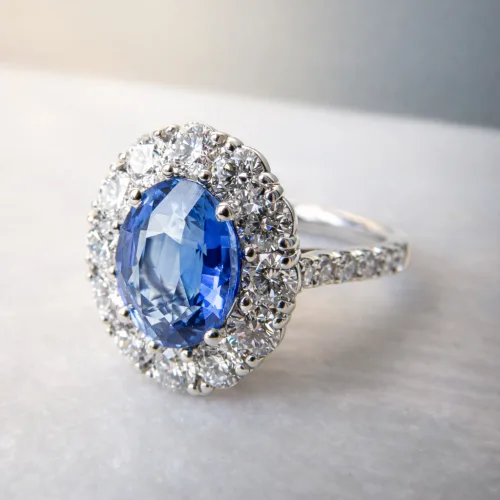 Bespoke Sri Lankan Sapphire Engagement Ring