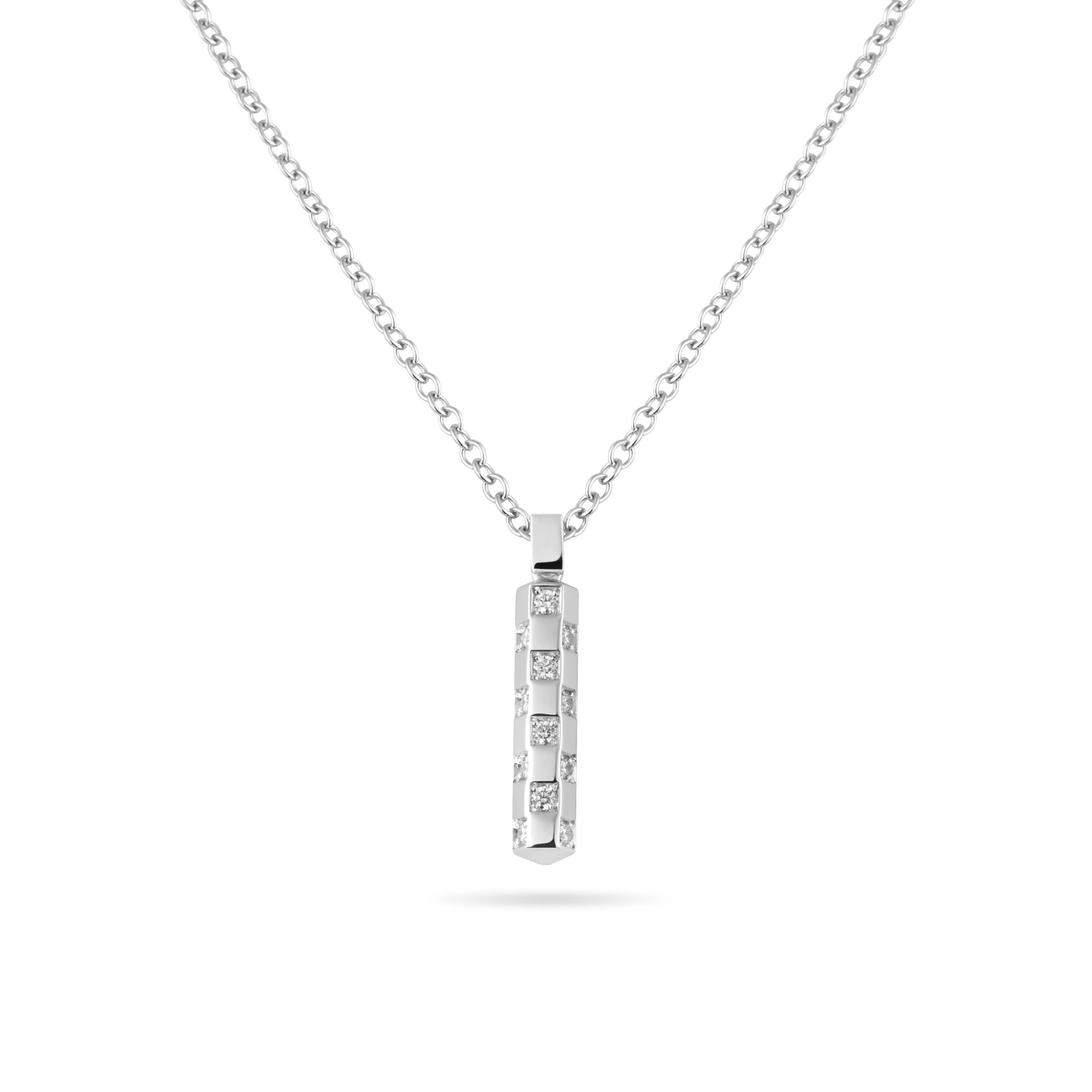 Bespoke Diamond and White Gold Pendant