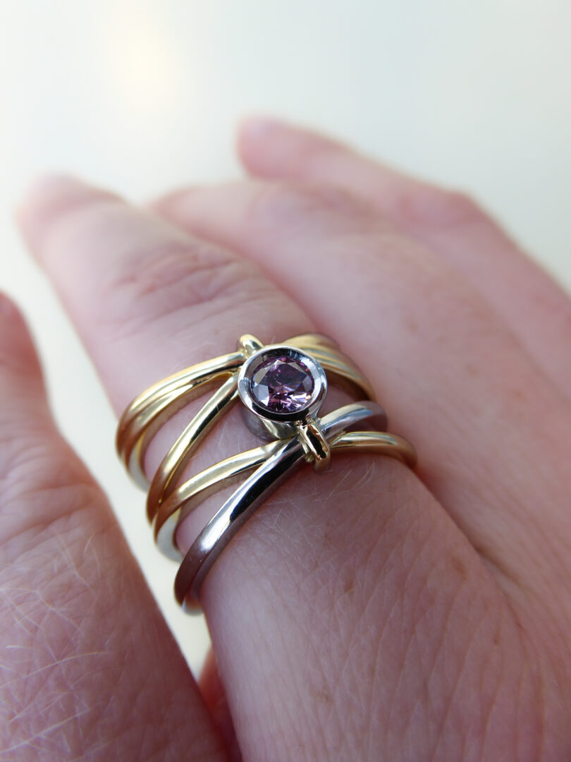 Bespoke Pink Diamond Dress Ring